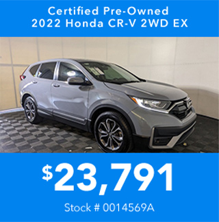 Certified Pre-Owned 2022 Honda CR-V 2WD EX