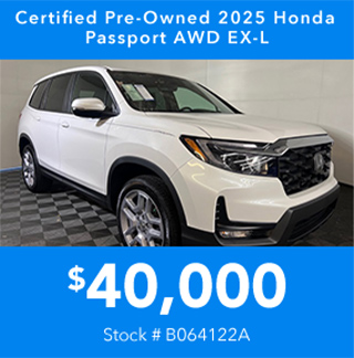 Certified Pre-Owned 2025 Honda Passport AWD EX-L