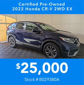 Certified Pre-Owned 2022 Honda CR-V 2WD EX