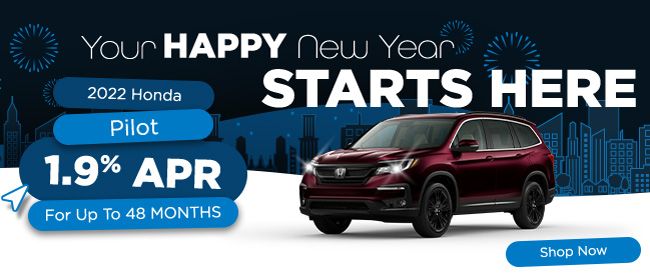 Promotional special offer on new Honda Pilot