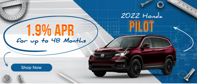 Promotional special offer on new Honda Pilot