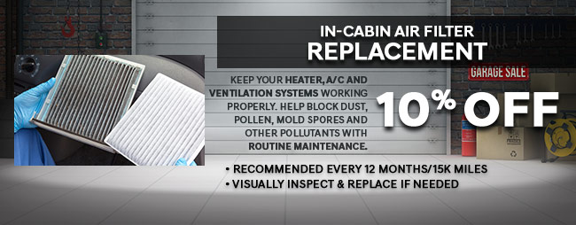 In-cabin air filter