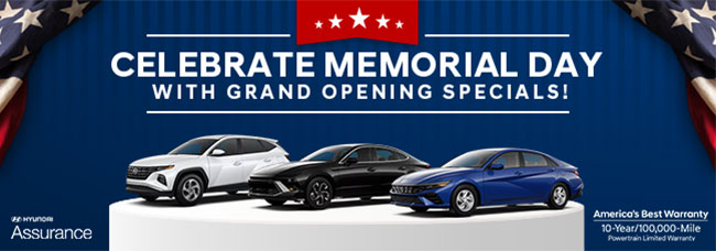 All new Hyundai of Fort Myers is having our Grand Opening Sale