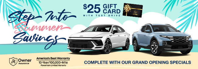 All new Hyundai of Fort Myers is having our Grand Opening Sale