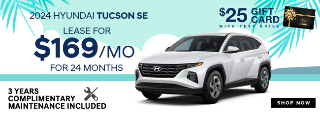 Hyundai leases starting at 199USD per month