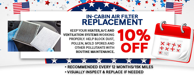 In-cabin air filter