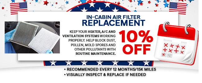 In-cabin air filter