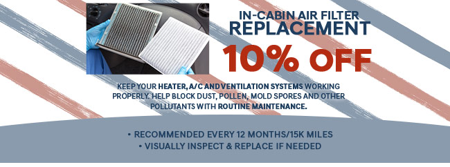 In-cabin air filter