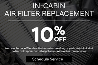 In-Cabin air filter replacement