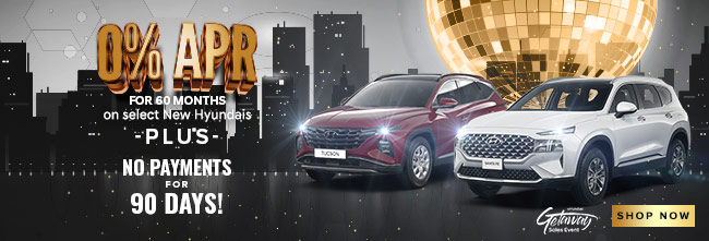 0 APR on select new Hyundai