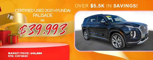 used Hyundai Palisade offer