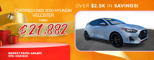 offer on 2020 Used Hyundai Veloster