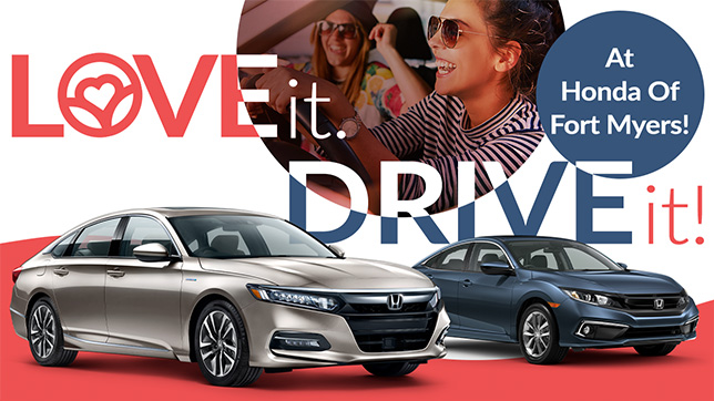 Love it. Drive it. Drive the new year in a new Honda