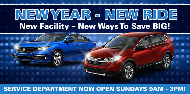 New Year – New Ride New Facility – New Ways To Save BIG!