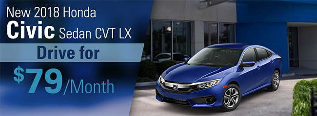 New 2018 Honda Civic Sedan CVT LX