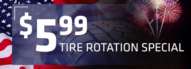 $5.99 tire rotation special