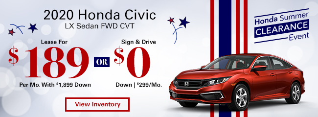 2020 Honda Civic Sedan CVT LX 