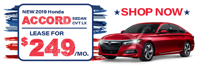 2019 Honda Accord Sedan CVT LX, Lease for $249 per month