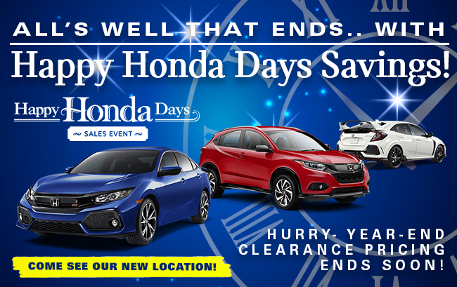 All's well that ends.. with happy honda days savings!