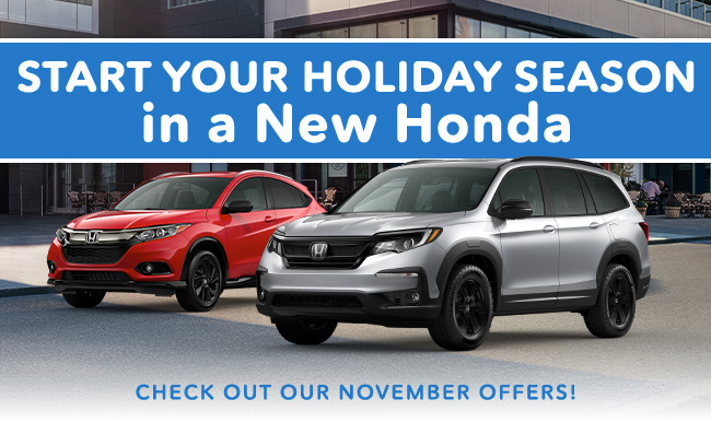 start your holiday season in a new Honda