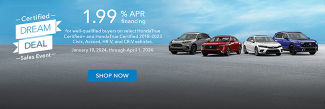 Certified Dream Deal Sales Event APR special