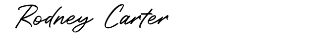 Signature of Rodney Carter, General Sales Manager