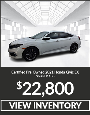 Certified Pre-Owned 2021 Honda Civic EX