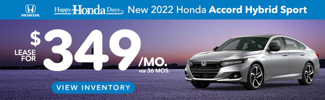 special offer on Honda Accord Hybrid