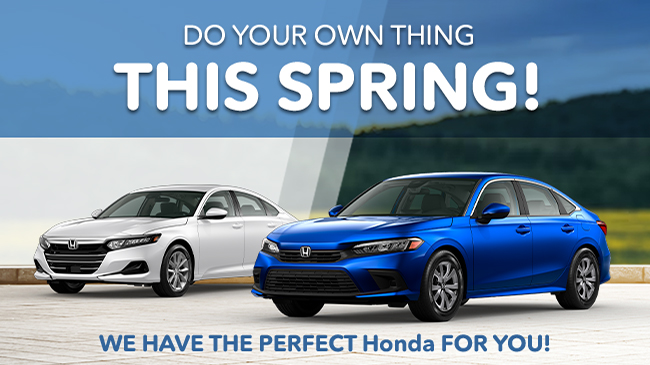 Do your own thing this Spring - we have the perfect Honda for you