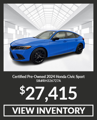 Certified Pre-Owned 	2024	Honda	Civic	Sport