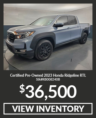 Certified Pre-Owned 	2023	Honda	Ridgeline	RTL