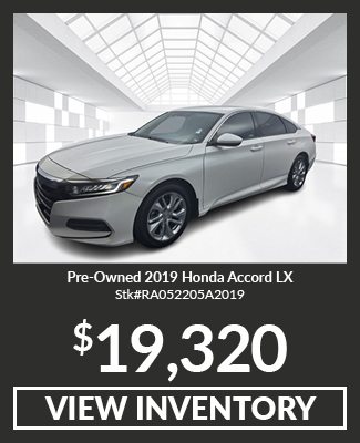 Pre-Owned 2019 Honda	Accord	LX