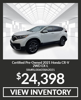 Certified Pre-Owned 	2021	Honda	CR-V	EX