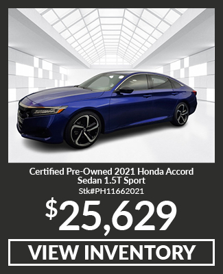 Certified Pre-Owned 2021 Honda Accord Sedan