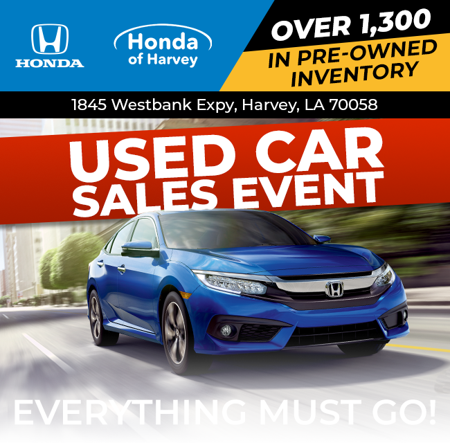 Honda of Harvey - Used Car sales event - Everything must go