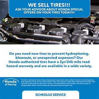 service special at Honda of Harvey