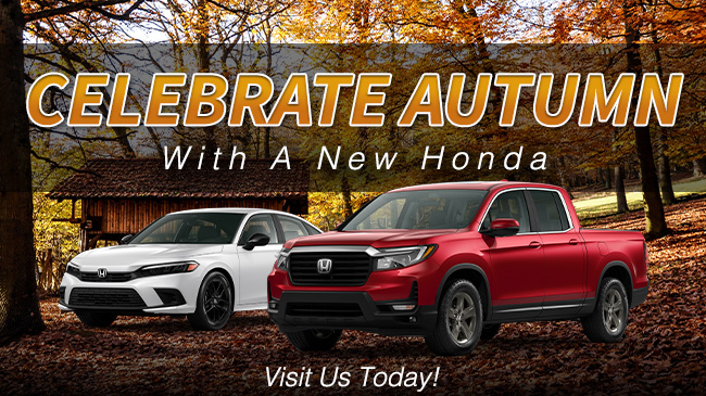 celebrate autumn with a new Honda