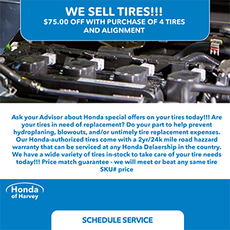 service special at Honda of Harvey