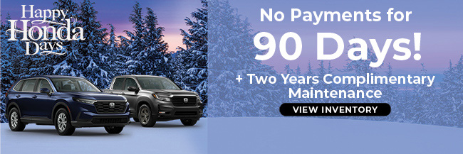 Honda No payments for 90 days