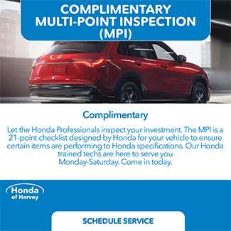 service special at Honda of Harvey