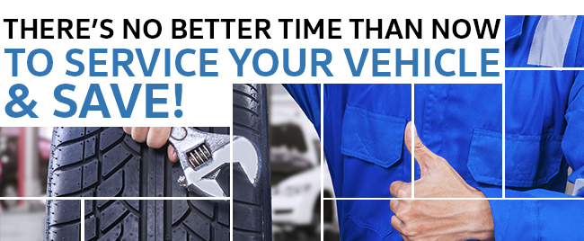 There's No Better Time Than Now To Service Your Vehicle & Save!