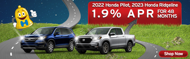 special apr offer on select Honda vehicles
