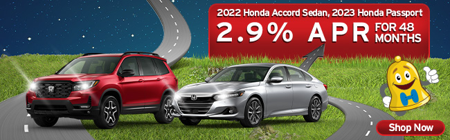 special apr offer on select Honda vehicles