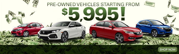 Pre-owned Vehicles Starting From $5,995