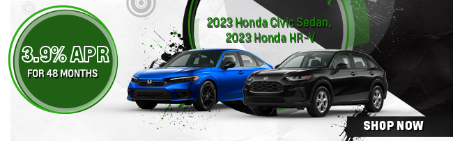 2023 Honda Civic Sedan and 2023 Honda HR-V