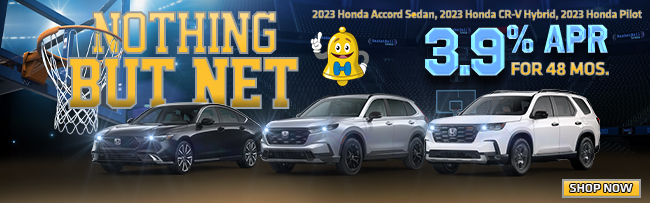 2023 HondaAccord Sedan, 2023 Honda CR-V Hybrid and 2023 Honda Pilot