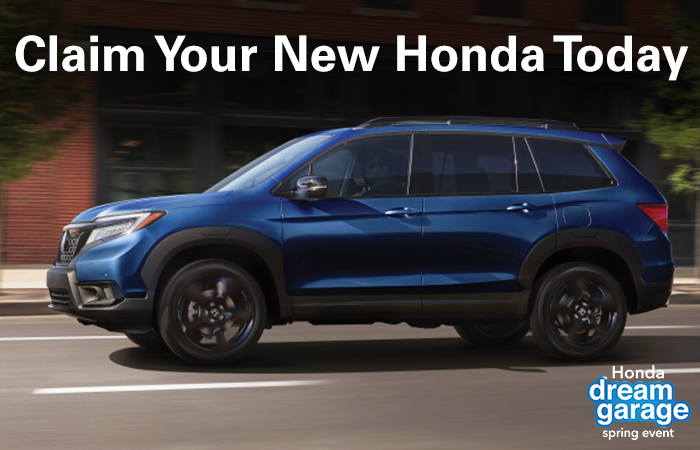 Claim Your New Honda Today
