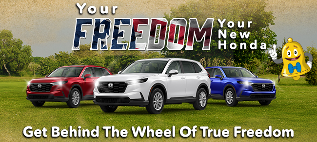 Your Freedom your new Honda - Get Behind the wheel of true Freedom
