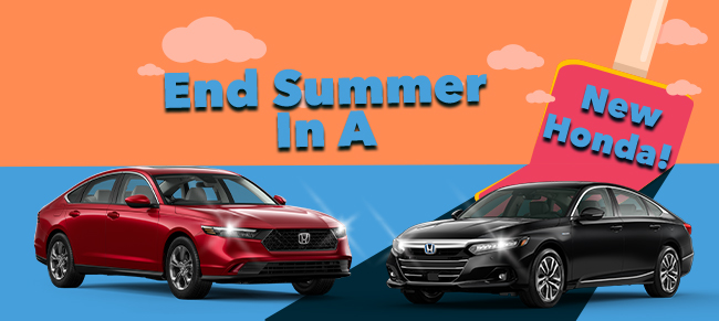 end summer in a new Honda