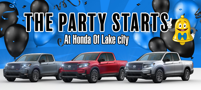The party starts at Honda of Lake City